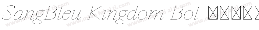 SangBleu Kingdom Bol字体转换